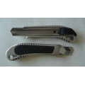 Aluminum Alloy Snap-off Utility Knife, 18mm Safety Cutter Knife